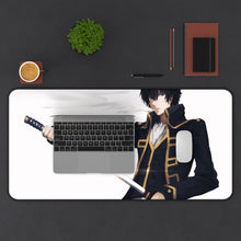 Load image into Gallery viewer, Gintama Toushirou Hijikata Mouse Pad (Desk Mat) With Laptop