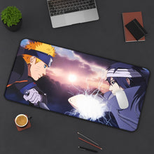 Load image into Gallery viewer, Naruto Vs Sasuke Mouse Pad (Desk Mat) On Desk