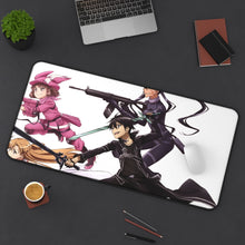 Load image into Gallery viewer, Sword Art Online Kazuto Kirigaya, Asuna Yuuki Mouse Pad (Desk Mat) On Desk