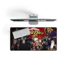 Load image into Gallery viewer, My Hero Academia Izuku Midoriya, Katsuki Bakugou, All Might, Tenya Iida, Tsuyu Asui Mouse Pad (Desk Mat) On Desk