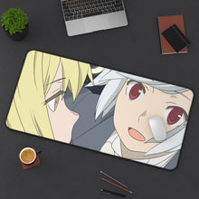 Load image into Gallery viewer, Dungeon ni Deai wo Motomeru no wa Machigatteiru Darou ka - Bell Cranel x Ais Wallenstein Mouse Pad (Desk Mat) On Desk