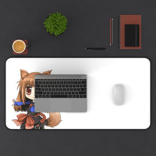 Load image into Gallery viewer, Spice And Wolf Mouse Pad (Desk Mat) With Laptop