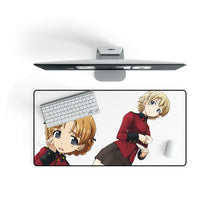 Load image into Gallery viewer, Girls und Panzer Mouse Pad (Desk Mat) On Desk