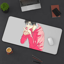 Load image into Gallery viewer, Yuri!!! On Ice Mouse Pad (Desk Mat) On Desk
