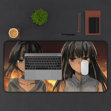 Load image into Gallery viewer, Akame and Kurome Mouse Pad (Desk Mat) With Laptop
