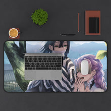 Load image into Gallery viewer, Mitsuri Kanroji Obanai Iguro Mouse Pad (Desk Mat) With Laptop