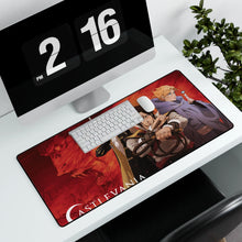 Load image into Gallery viewer, Cast of Castlevania animated series Mouse Pad (Desk Mat) With Laptop