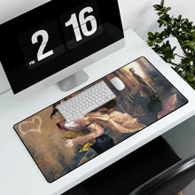 Load image into Gallery viewer, Kurisu & Kyouma Mouse Pad (Desk Mat) With Laptop