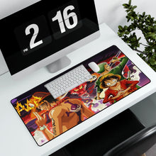 Load image into Gallery viewer, One Piece Monkey D. Luffy, Roronoa Zoro Mouse Pad (Desk Mat) With Laptop