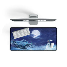 Load image into Gallery viewer, Anime Girl on Full Moon Nigjt Mouse Pad (Desk Mat) On Desk