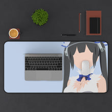 Load image into Gallery viewer, Is It Wrong to Try to Pick Up Girls in a Dungeon? Hestia Mouse Pad (Desk Mat) With Laptop