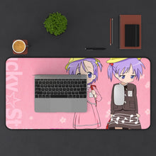 Load image into Gallery viewer, Lucky Star Kagami Hiiragi, Tsukasa Hiiragi Mouse Pad (Desk Mat) With Laptop