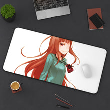 Load image into Gallery viewer, Spice And Wolf Mouse Pad (Desk Mat) On Desk