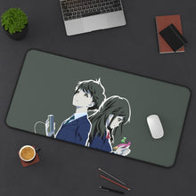 Load image into Gallery viewer, Tsuki ga Kirei Mouse Pad (Desk Mat) On Desk