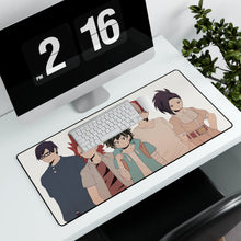 Load image into Gallery viewer, My Hero Academia Izuku Midoriya, Tenya Iida Mouse Pad (Desk Mat) With Laptop
