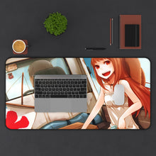 Load image into Gallery viewer, Spice And Wolf Mouse Pad (Desk Mat) With Laptop