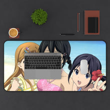 Load image into Gallery viewer, Kokoro Connect Himeko Inaba, Iori Nagase, Yui Kiriyama Mouse Pad (Desk Mat) With Laptop