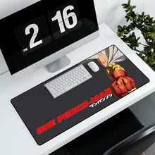 Load image into Gallery viewer, One Punch Man Saitama Mouse Pad (Desk Mat) With Laptop