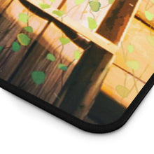 Load image into Gallery viewer, White hair girl looking out the window Mouse Pad (Desk Mat) Hemmed Edge