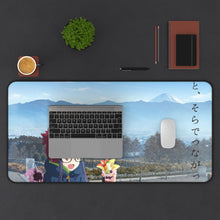 Load image into Gallery viewer, Laid-Back Camp Mouse Pad (Desk Mat) With Laptop