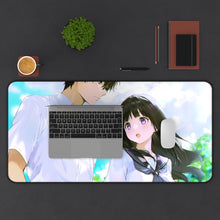 Load image into Gallery viewer, Hyouka Eru Chitanda Mouse Pad (Desk Mat) With Laptop