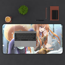 Load image into Gallery viewer, Spice And Wolf Mouse Pad (Desk Mat) With Laptop
