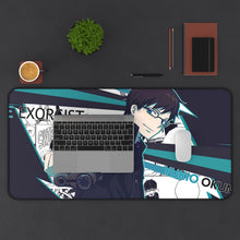 Load image into Gallery viewer, Blue Exorcist Yukio Okumura Mouse Pad (Desk Mat) With Laptop