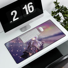 Load image into Gallery viewer, Anime girl on blossoms! Mouse Pad (Desk Mat) With Laptop