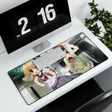 Load image into Gallery viewer, Magical Girl Lyrical Nanoha Mouse Pad (Desk Mat) With Laptop