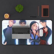 Load image into Gallery viewer, Yuri!!! On Ice Mouse Pad (Desk Mat) With Laptop