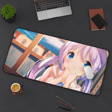 Load image into Gallery viewer, Is The Order A Rabbit? Mouse Pad (Desk Mat) On Desk