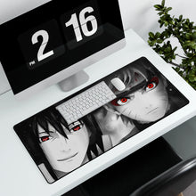 Load image into Gallery viewer, Sasuke & Naruto Mouse Pad (Desk Mat) With Laptop