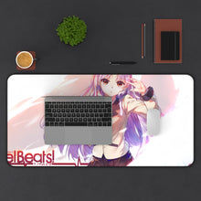 Load image into Gallery viewer, Angel Beats! Kanade Tachibana Mouse Pad (Desk Mat) With Laptop