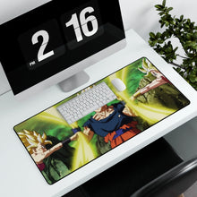 Load image into Gallery viewer, Son Gokû vs Caulifla and Kale Mouse Pad (Desk Mat) With Laptop
