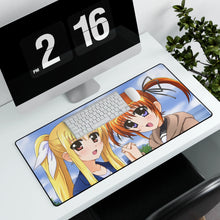 Load image into Gallery viewer, Magical Girl Lyrical Nanoha Mouse Pad (Desk Mat) With Laptop