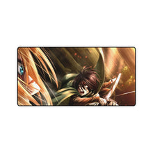 Load image into Gallery viewer, Mikasa Ackerman vs Annie Leonhart (titan) Mouse Pad (Desk Mat)