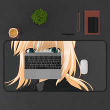 Load image into Gallery viewer, Saber (Fate Series) Mouse Pad (Desk Mat) With Laptop