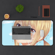 Load image into Gallery viewer, Fairy Tail Lucy Heartfilia Mouse Pad (Desk Mat) With Laptop