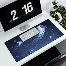 Load image into Gallery viewer, Boy in a land of jellyfish Mouse Pad (Desk Mat) With Laptop