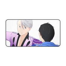 Load image into Gallery viewer, Yuri!!! On Ice Victor Nikiforov, Yuuri Katsuki Mouse Pad (Desk Mat)