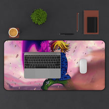 Load image into Gallery viewer, Meliodas Sword Of Darkness Mouse Pad (Desk Mat) With Laptop