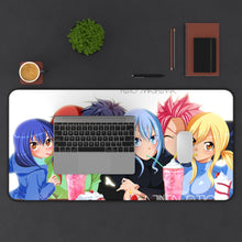 Load image into Gallery viewer, Fairy Tail Natsu Dragneel, Erza Scarlet, Gray Fullbuster, Lucy Heartfilia, Wendy Marvell Mouse Pad (Desk Mat) With Laptop