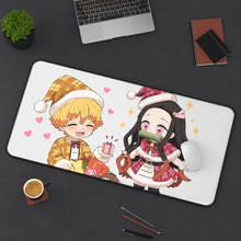 Load image into Gallery viewer, Demon Slayer: Kimetsu no Yaiba Mouse Pad (Desk Mat) On Desk