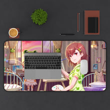 Load image into Gallery viewer, A Certain Scientific Railgun Mikoto Misaka, Kuroko Shirai Mouse Pad (Desk Mat) With Laptop