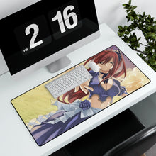 Load image into Gallery viewer, Fairy Tail Erza Scarlet Mouse Pad (Desk Mat) With Laptop