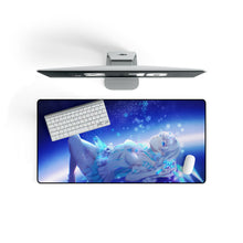 Load image into Gallery viewer, Anime girl crying looking up at snowflakes Mouse Pad (Desk Mat)