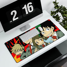 Load image into Gallery viewer, My Hero Academia Izuku Midoriya, Katsuki Bakugou, Tenya Iida Mouse Pad (Desk Mat) With Laptop