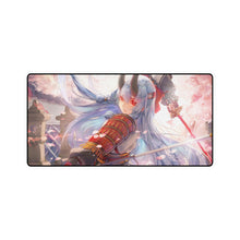 Load image into Gallery viewer, Anime, Girl, Warrior, Samurai, Fantasy, Mouse Pad (Desk Mat)