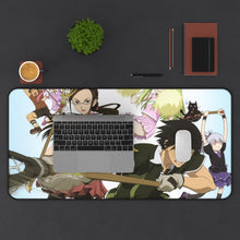 Load image into Gallery viewer, Darker Than Black Hei, Yin, Mao, Misaki Kirihara, Amber Mouse Pad (Desk Mat) With Laptop