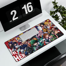 Load image into Gallery viewer, My Hero Academia Izuku Midoriya, Katsuki Bakugou, Tenya Iida, Tsuyu Asui Mouse Pad (Desk Mat) With Laptop